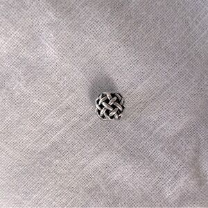 Pandora Knit Woven Sterling Silver Charm